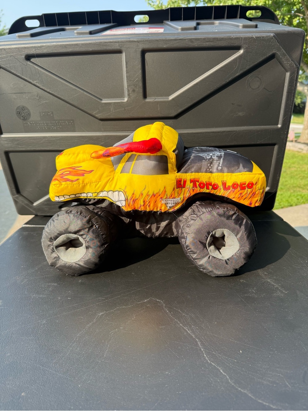El Toro Loco Puff Truck Yellow 2014 Monster Jam Stuffed Pillow Monster Truck